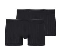 CALIDA Herren Boxershorts 2er Pack - Pure & Style, Elastikbund, einfarbig S Schwarz