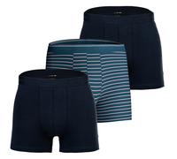 CALIDA Herren Boxershorts, 3er Pack - Natural Benefit, Elastikbund, Single Jersey Dunkelblau (Lilas) / XL (56) Calida Herren XL (56) Mehrfarbig