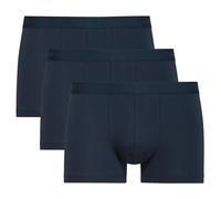 CALIDA Herren Boxershorts, 3er Pack - Natural Benefit, Elastikbund, Single Jersey Dunkelblau M (50)