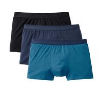 CALIDA Herren Boxershorts, 3er Pack - Natural Benefit, Elastikbund, Single Jersey Schwarz/Blau / L (52/54) Calida Herren L (52/54) Mehrfarbig