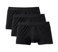 CALIDA Herren Boxershorts, 3er Pack - Natural Benefit, Elastikbund, Single Jersey Schwarz / XXL (58/60) Calida Herren XXL (58/60) Schwarz