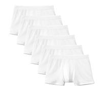 CALIDA Herren Boxershorts, 6er Pack - Natural Benefit, Elastikbund, Single Jersey Calida Herren XL (56) Weiß