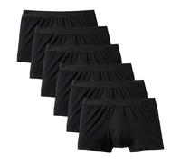 CALIDA Herren Boxershorts, 6er Pack - Natural Benefit, Elastikbund, Single Jersey Calida Herren XXL (58/60) Schwarz