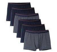CALIDA Herren Boxershorts, 6er Pack - Natural Benefit, Elastikbund, Single Jersey Dunkelblau (Dark Sea) / M (50) Calida Herren M (50) Blau