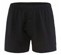 CALIDA Herren Jersey Boxershorts - Cotton Code, einfarbig, 100% Baumwolle Schwarz XXL (58/60)