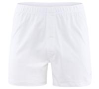 CALIDA Herren Jersey Boxershorts - Cotton Code, einfarbig, 100% Baumwolle Weiß L (52/54)