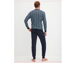 CALIDA - HERREN Pyjama mit Bündchen saphir blue - Gr. - L