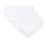 CALIDA Herren Slip, 3er Pack - Natural Benefit, Elastikbund, Single Jersey Weiß / XL (56) Calida Herren XL (56) Weiß