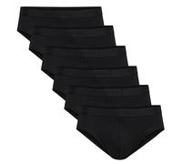 CALIDA Herren Slip, 6er Pack - Natural Benefit, Elastikbund, Single Jersey Calida Herren M (50) Schwarz