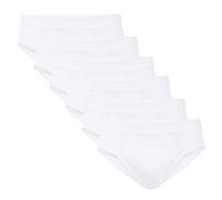 CALIDA Herren Slip, 6er Pack - Natural Benefit, Elastikbund, Single Jersey Calida Herren XXL (58/60) Weiß