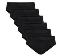 CALIDA Herren Slip, 6er Pack - Natural Benefit, Elastikbund, Single Jersey Dunkelblau/Schwarz XXL (58/60)