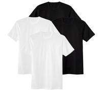 CALIDA Herren T-Shirt, 4er Pack - Natural Benefit, Rundhals-Ausschnitt, 100% Baumwolle Calida Herren L (52/54) Mehrfarbig