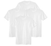 CALIDA Herren T-Shirt, 4er Pack - Natural Benefit, Rundhals-Ausschnitt, 100% Baumwolle Weiß L (52/54)