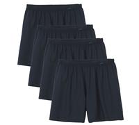 CALIDA Herren Web-Boxershorts, 4er Pack - Prints Benefits, Baumwolle, Single Jersey Dunkelblau / XL (56) XL Blau