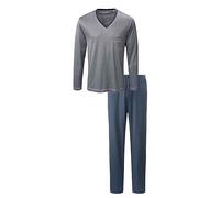 CALIDA Herren Zweiteiliger Schlafanzug Comfy Zone Pyjama 48465, Gr. Small, Schwarz (Onyx 808)
