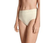 CALIDA Iconics Midi Slip Damen, aus 100% Baumwolle, mit Spitze Champagne crème 44-46