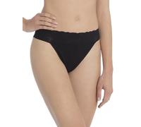 CALIDA Iconics Tangaslip Damen, aus 100% Baumwolle, Spitze am Beinausschnitt