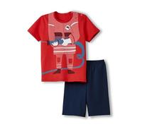 Calida Jungen Toddlers Fireman Pyjamaset, Summer red, 80