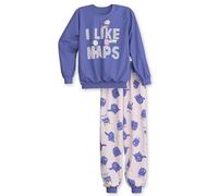 CALIDA Kids Bündchen-Pyjama Kinder, aus 100% Bio Baumwolle, hautfreundlich, pflegeleicht