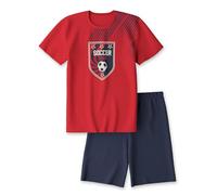 CALIDA Kids Kurz-Pyjama Kinder, aus 100% weicher Bio Baumwolle, natürliche Temperaturregulierung, pflegeleicht