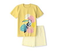 CALIDA Kids Kurz-Pyjama Kinder, aus 100% weicher Bio Baumwolle, natürliche Temperaturregulierung, pflegeleicht