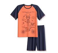 CALIDA Kids Kurz-Pyjama Kinder, aus Bio Baumwolle, atmungsaktiv, pflegeleicht Fresh Salmon 140-146