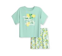 CALIDA Kids Kurz-Pyjama Kinder, aus Bio Baumwolle, atmungsaktiv, pflegeleicht ICY Mint 152-158