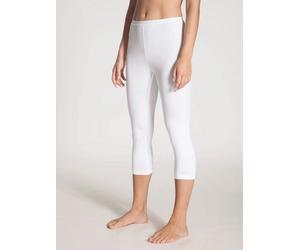 Calida Leggings 3/4 "Natural Comfort" aus PIMA-Baumwolle Weiss XS
