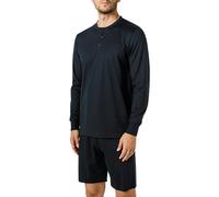 CALIDA Longsleeve Herren Rundhals Jersey-Baumwolle blau, XXL