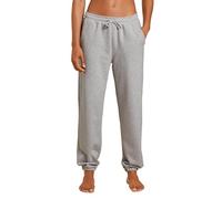 CALIDA Lounge & Relax Sweatpants mit Bündchen Damen, aus kuscheliger 100% Bio-Baumwolle Grey Melange 40-42