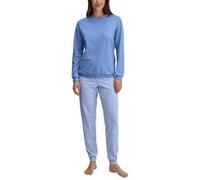WOMEN Pyjamas with cuff Blau L