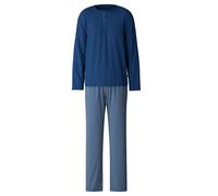 CALIDA Relax Choice Pyjama, lang Herren, 100% Swiss+Cotton-Baumwolle, pflegeleicht
