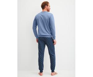 Calida - MEN Pyjamas with cuff coronet blue - Gr. - S