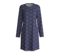 CALIDA Midnight Dreams Langarm-Nachthemd Damen | 95cm Länge, weich und angenehm wärmend durch schwere Interlock-Qualität für ruhige Nächte