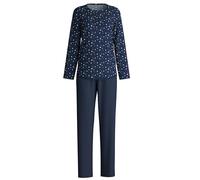 CALIDA Midnight Dreams Pyjama mit Knöpfen Damen, aus 100% Bio-Baumwolle, wärmende Qualität