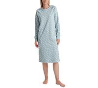 CALIDA Midnight Love Langarm-Nachthemd Damen, Länge 110cm, aus 100% Dicker Baumwolle