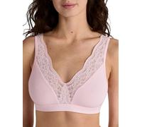 CALIDA Modal Sense Bustier Damen, atmungsaktiv, temperaturausgleichend, mit Spitze, zusätzlicher Halt Frappe Rose-pink 36-38