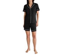 CALIDA Moonlight Dreams Durchgeknöpfter Pyjama Damen, Seide-Tencel™ Qualität, atmungsaktiv und temperaturausgleichend