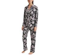 CALIDA Moonlight Dreams Durchgeknöpfter Pyjama Damen, Seide-Tencel™ Qualität, atmungsaktiv und temperaturausgleichend