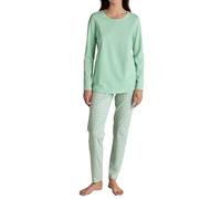 CALIDA Mystic Nights Pyjama, lang Damen, aus 100% Bio Baumwolle, atmungsaktiv, pflegeleicht, elastischer Hosenbund