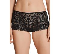 CALIDA Natural Comfort Lace Panty Damen, Regular Cut, mit elastischer Spitze schwarz 44-46