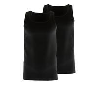Tanktop CALIDA "Natural Benefit", Herren, Gr. XL (56), schwarz, Single Jersey, Obermaterial: 94% Baumwolle, 6% Elasthan, unifarben, normal hüftbedeckend, Rundhals, Tops Tanktop, Rundhals-Ausschnitt, w