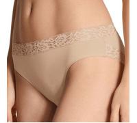 CALIDA Natural Comfort Lace Slip Damen, Regular Cut, aus hochwertiger PIMA-Baumwolle, mit femininen Spitzendetails