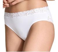 CALIDA Natural Comfort Lace Slip Damen, Regular Cut, aus hochwertiger PIMA-Baumwolle, mit femininen Spitzendetails