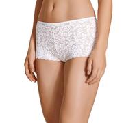 Calida Bodywear Panty Damen Natural Comfort Lace – Regular Cut mit elastischer Spitze – Weiß Gr. S