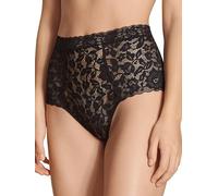 CALIDA Natural Comfort Lace Slip Damen, High-Waist mit extrabreitem Bund schwarz 40-42