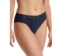 CALIDA Natural Comfort Lace Slip Damen, Regular Cut, aus hochwertiger PIMA-Baumwolle, mit femininen Spitzendetails