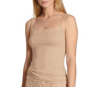 CALIDA Natural Comfort Lace Spaghetti-Top Damen, Funktionelles Spaghetti-Top mit Spitze am Ausschnitt, verstellbare Träger