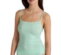 CALIDA Natural Comfort Lace Spaghetti-Top Damen, Funktionelles Spaghetti-Top mit Spitze am Ausschnitt, verstellbare Träger