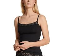 CALIDA Natural Comfort Lace Spaghetti-Top Damen, Funktionelles Spaghetti-Top mit Spitze am Ausschnitt, verstellbare Träger